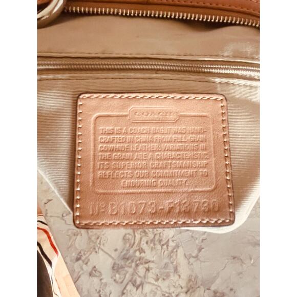 Coach Ergo Pleated hobo/soho white Leather Shoulder Bag F19730 - Picture 11 of 11